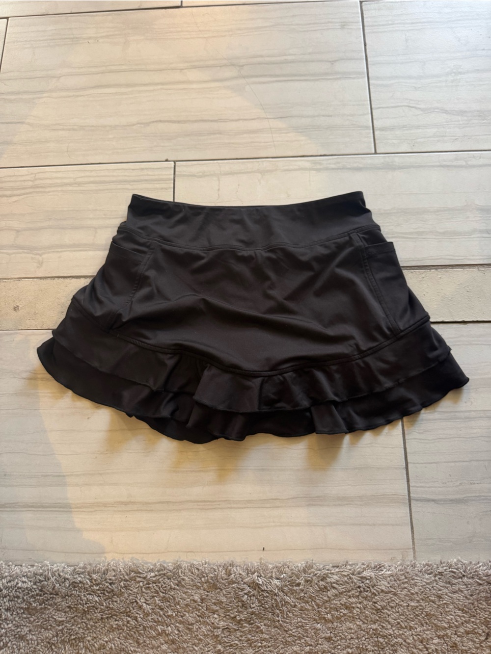 KYODAN Black Ruffled Activewear Skort
Black Petite small Tennis , Pickleball